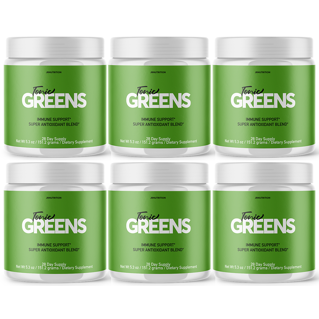 Tonic Greens - Digestive Support Dietary Supplement 2 Grams (6 Pack)